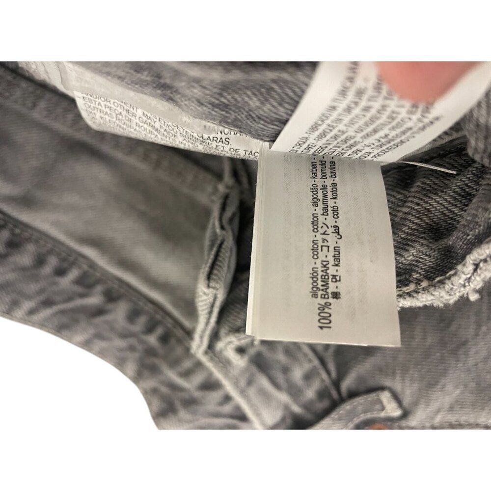 Zara Womens Wide Jeans EU 46 US 14 Gray Mid Rise Full length Denim 6045/223 NWT - Picture 8 of 10
